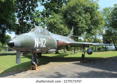 Yogyakarta, Indonesia, July, 2022; Fighter Jet Belonging To The Indonesian Air Force That Has Been Retired And Is On Display At The Aerospace Museum, In Yogyakarta