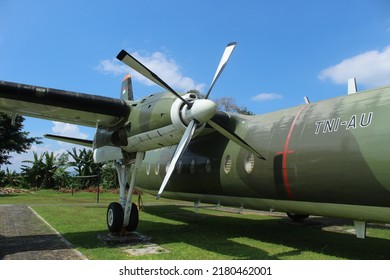 Yogyakarta, Indonesia, July, 2022; Military Aircraft Belonging To The Indonesian Air Force That Have Been Retired And Are On Display At The Aerospace Museum