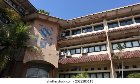 Yogyakarta, Indonesia - July 25, 2021: Faculty Of Islamic Sciences Building At The Islamic University Of Indonesia Or In Brief UII In Indonesian