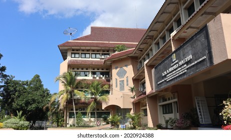 Yogyakarta, Indonesia - July 26, 2021: Faculty Of Islamic Sciences Building At The Islamic University Of Indonesia Or In Brief UII In Indonesian