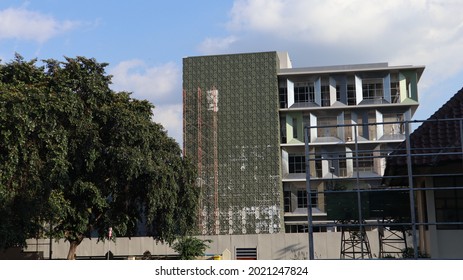 Yogyakarta, Indonesia - July 26, 2021: New Building Faculty Of Islamic Sciences Building At The Islamic University Of Indonesia Or In Brief UII In Indonesian