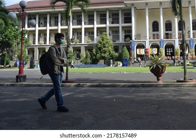 Yogyakarta Indonesia. June 24th 2022. Gadjah Mada University Central Building, Balairung. Selective Focus.