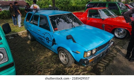 Yogyakarta Indonesia June 5 2022 Toyota Corolla Station Wagon Fourth Generation E70 In Retro Car Meet