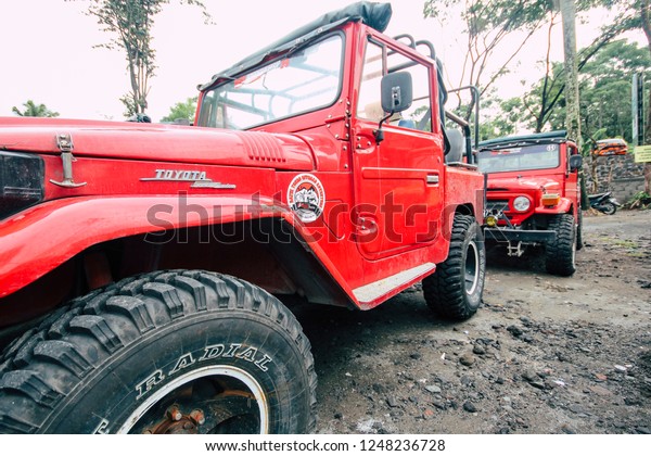 Yogyakarta, Indonesia-13 November\
2018: Best thing to do at Yogyakarta is volcano tour by jeeps.\
