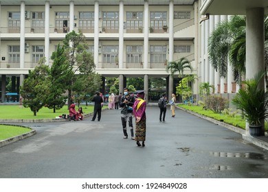 Yogyakarta,indonesia. 26 February 2021,graduation Gajah Mada University