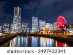 Yokohama Minato Mirai winter night view