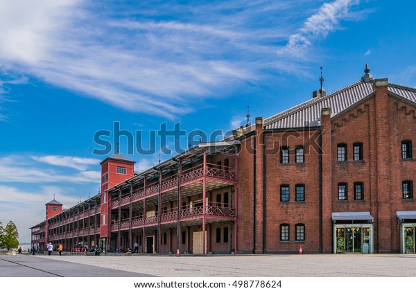 Yokohama Red Brick Warehouse Yokohama Minatomirai Stock Photo 498778624 ...