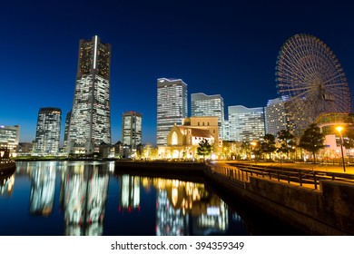 Yokohama Skyline At Night