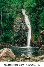 Yong Waterfall National Park Is Located In Thung Song District, Nakhon Si Thammarat, Thailand.