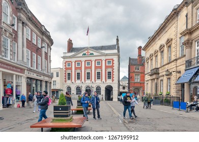 York, England - April 2018: The Mansion House, Home To Lord Mayor Of York, At St Helen Square In Historic District Of City Of York, England, UK