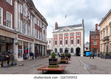 York, England - April 2018: The Mansion House, Home To Lord Mayor Of York, At St Helen Square In Historic District Of City Of York, England, UK