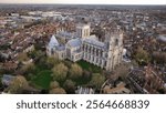 The York Minister from the aerial view 