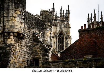 York Minster Is A Cathedral In York, One Of The Leading Examples Of English Gothic Architecture. York, England.