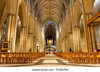 York Minster; one of the widest Nave's in Europe