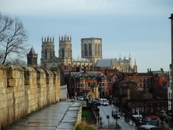 York Minster As Seen From The York City Walls