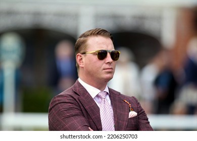 YORK RACECOURSE, NORTH YORKSHIRE, UK : 21 May 2022 : Trainer Scott Dixon In The Parade Ring