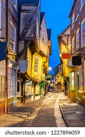 York Shambles Alley Sunset Dusk, York Englsnd UK