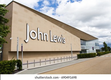 YORK, UK - AUGUST 1, 2017.  A large, out of town John Lewis store which is one of the largest Omni-Channel chain of retail businesses in the UK.