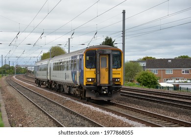 York UK May 22 2021 A Northern Rail 'Sprinter' Passenger Train The East Coast Mainline Nr York 