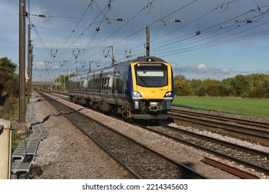 York UK Oct 15th 2022 A Northern Rail Passenger Train On The Mainline South Of York