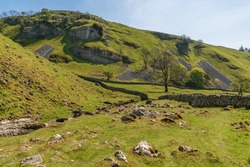 Yorkshire Dales Landscape In The Lower Wharfedale Near Skyreholme, North Yorkshire, England, UK