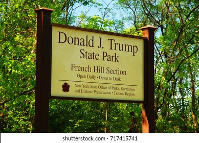 Yorktown, NY, USA May 12 The Donald J Trump State Park In Putnam County, New York Was Named For The Future President Who Donated The Land To The Parks Department.