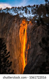 Yosemite Firefall Sunset