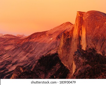 Yosemite National Park 05 Sunset at Half Dome
