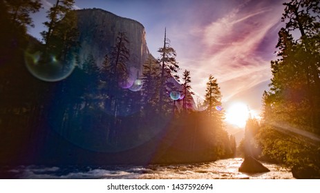 Yosemite National Park, El Capitan, Sunrise, Sunset