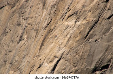 Yosemite National Park: Rock Climber On El Capitan