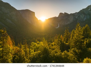 Yosemite National Park At  Sun Rise,yosemite Np,ca,usa.