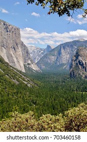 Yosemite National Park, US National Park, California, July 15, 2017, El Capitan And Half Dome