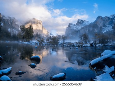 Yosemite National Park in Winter , California, USA - Powered by Shutterstock