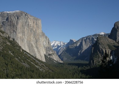 Yosemite National Park Winter Early Snow Waterfall
