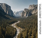 Yosemite Valley is a breathtaking glacial valley in California