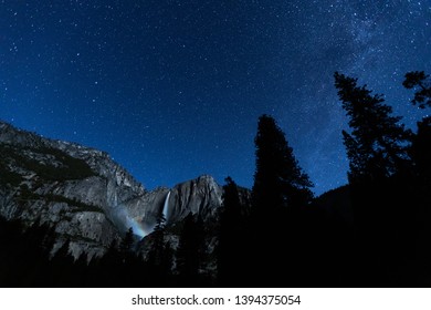 Yosemite Valley Yosemite Falls Time Lapse Night