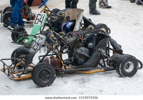 Yoshkarola Russia February 2019 Homemade Gokart Transportation