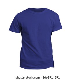 You Can Customize Almost Everything On This Luxurious Tshirt Mock Up In Royal Blue Color To Match Your Cap Design.