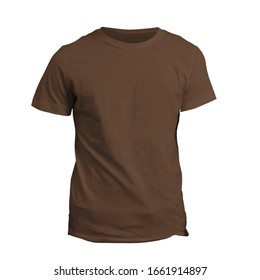 You Can Customize Almost Everything On This Luxurious Tshirt Mock Up In Royal Brown Color To Match Your Cap Design.