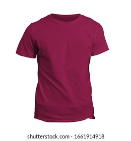 You Can Customize Almost Everything On This Luxurious Tshirt Mock Up In Dark Sangria Color To Match Your Cap Design.