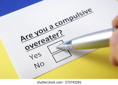 Are You A Compulsive Overeater? Yes Or No