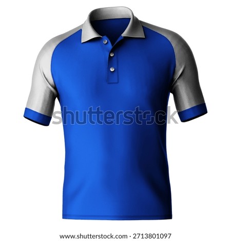 You Do Not Need To Be A Professional If You Use This Front View Terrific Raglan Shirt Mockup In Vibrant Blue Color, In Your Designing Work