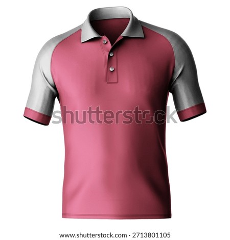You Do Not Need To Be A Professional If You Use This Front View Terrific Raglan Shirt Mockup In Geranium Pink Color, In Your Designing Work