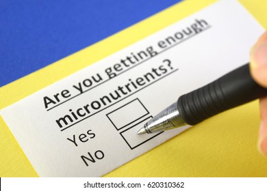 Are you getting enough micronutrients? No