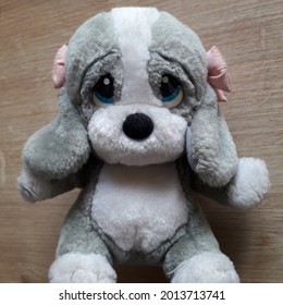 You Are Looking At Plush Dog Toy With Cute Eyes