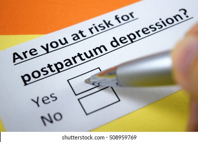 Are You At Risk For Postpartum Depression? Yes.