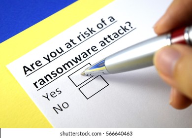 Are You At Risk Of A Ransomware Attack? Yes