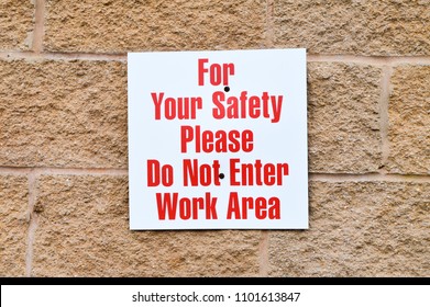 You Safety Please Do Not Enter Stock Photo (Edit Now) 1101613847