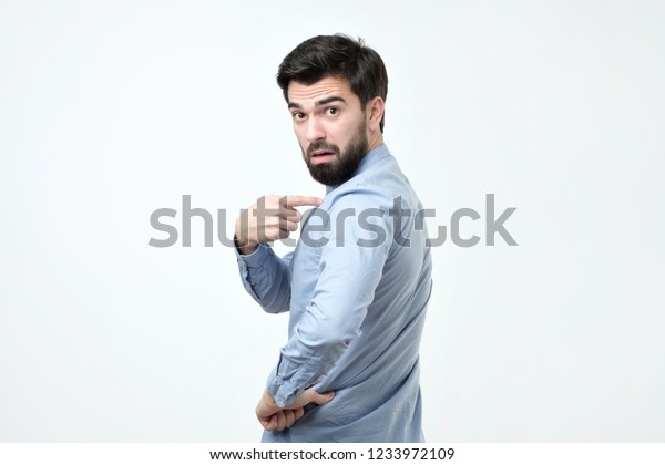 You Talking About Me Concept Handsome Stock Photo 1233972109 | Shutterstock