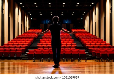 Young actor in a theater. - Shutterstock ID 1081029959
